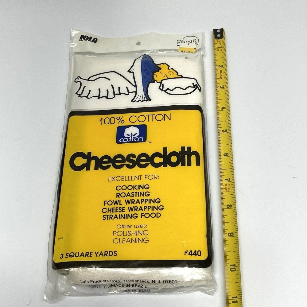 Vintage Lola Cheesecloth 3 Square Yards 100% Cotton Made In Brazil New Old Stock